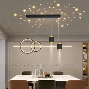 Modern New LED Pendant Lights Luxury Dining Room Lamp Gold