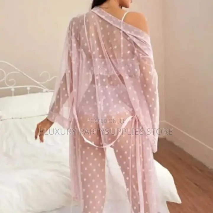 Mesh Kimono Robe