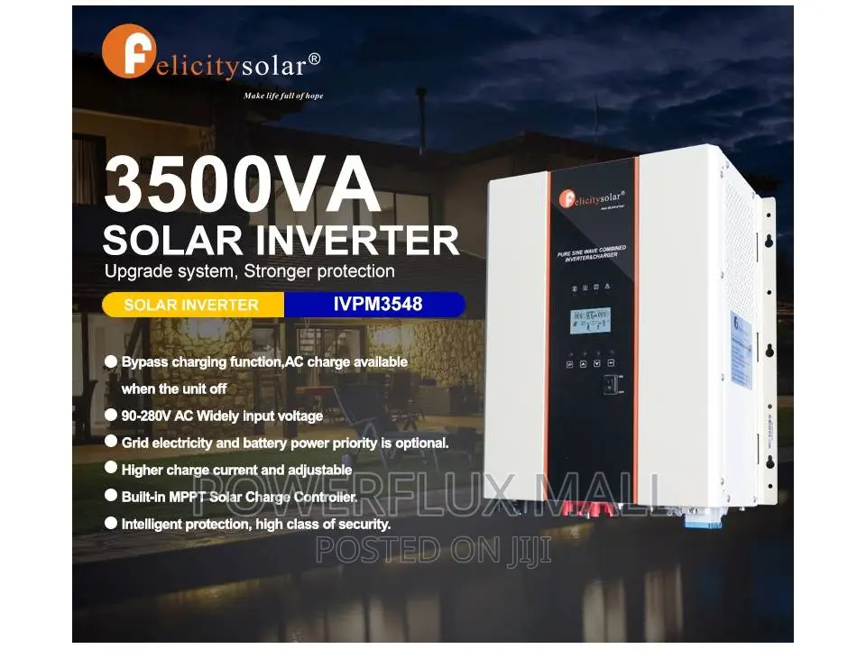 3.5KVA 48V Pure Sine Wave Inverter With 80A MPPT - powerflux mall Price ...
