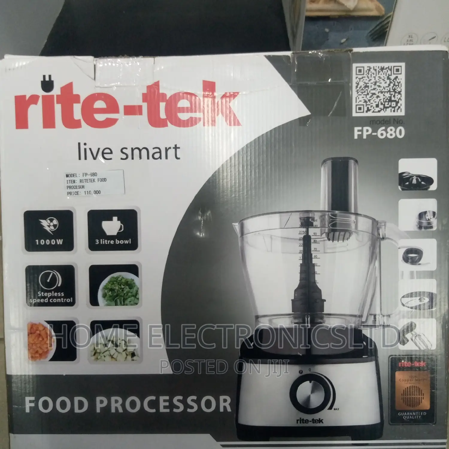 Rite Tek Food Processor 3 Liters