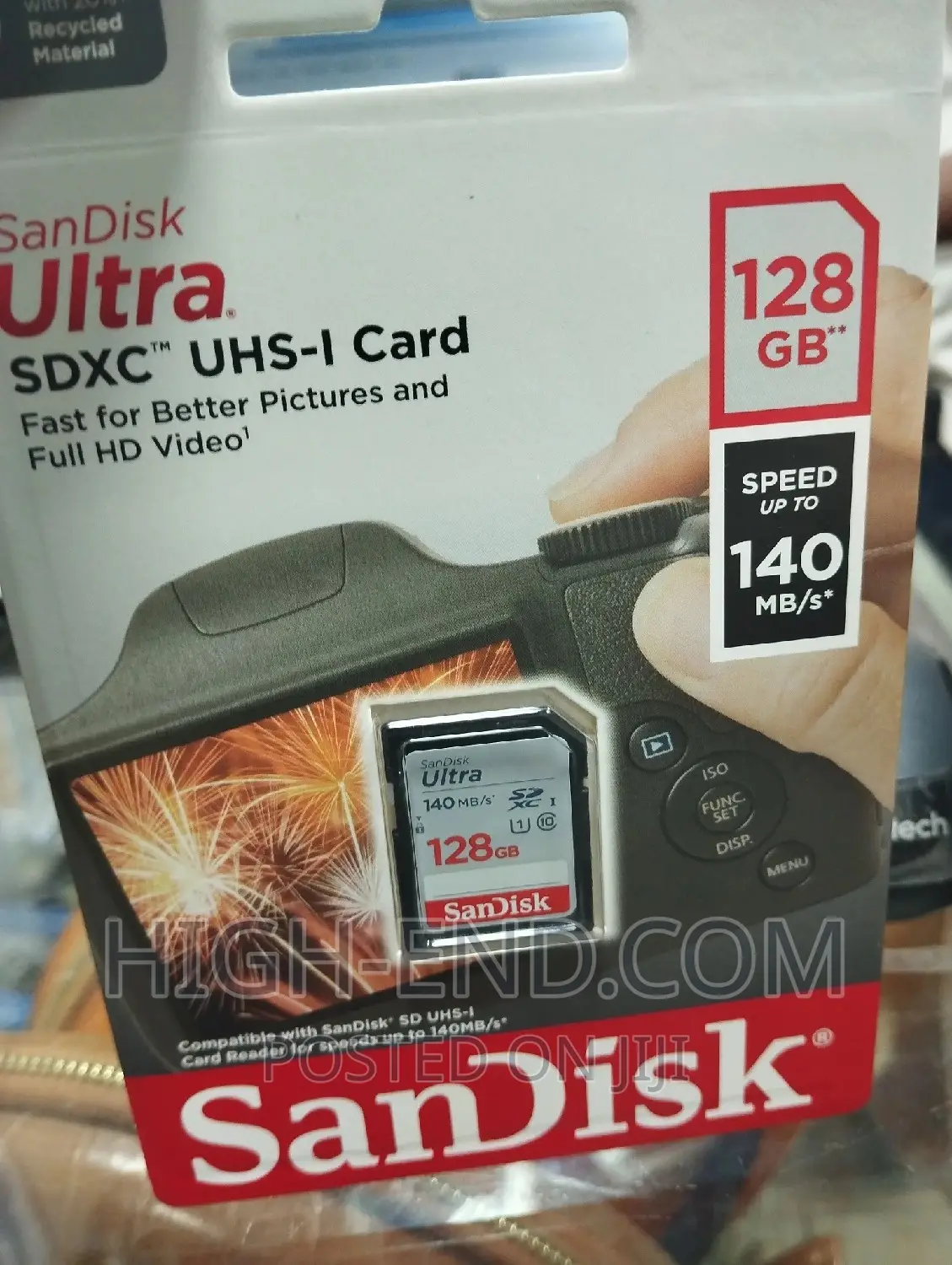 Sandisk Ultra SDHC Card 128gb 140mbps