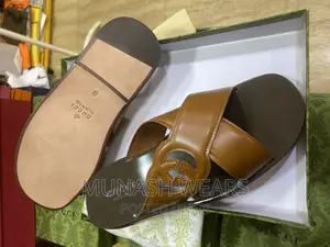 Italian Gucci Leather Slippers