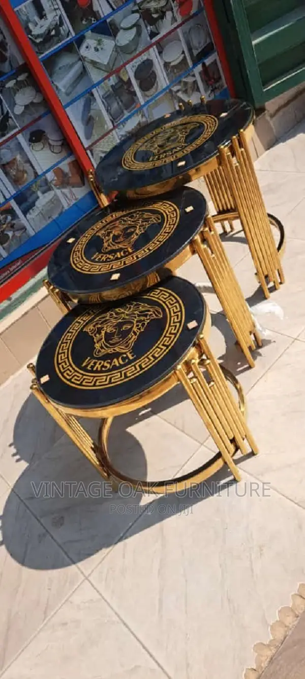 3 in 1 Extandable Glass Sides Stool
