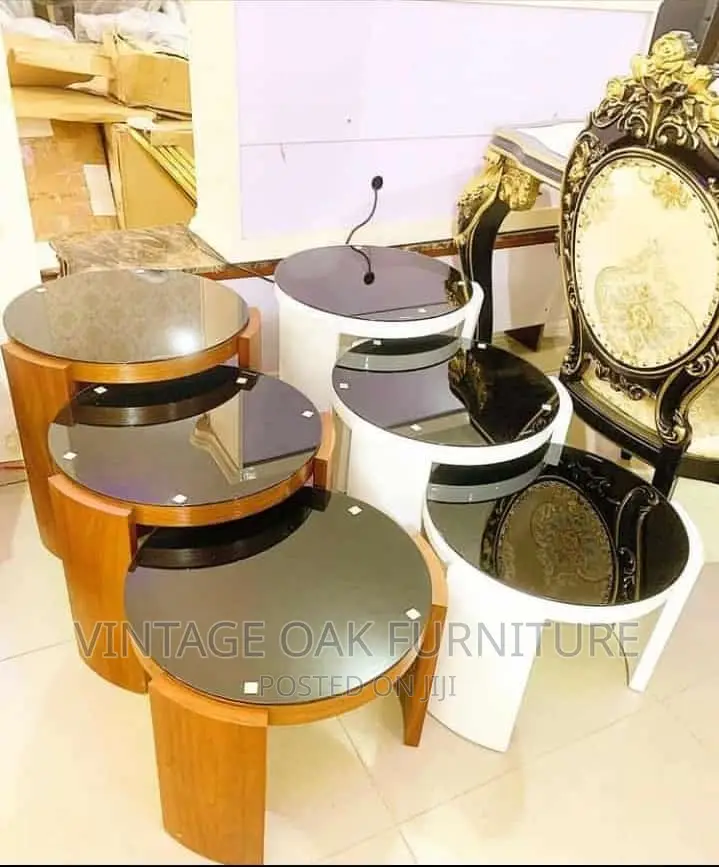 3 in 1 Extendable Wooden Sides Stools With Tempered Glass