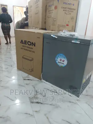Best Aeon 150L Grey Chest Freezer With Basket