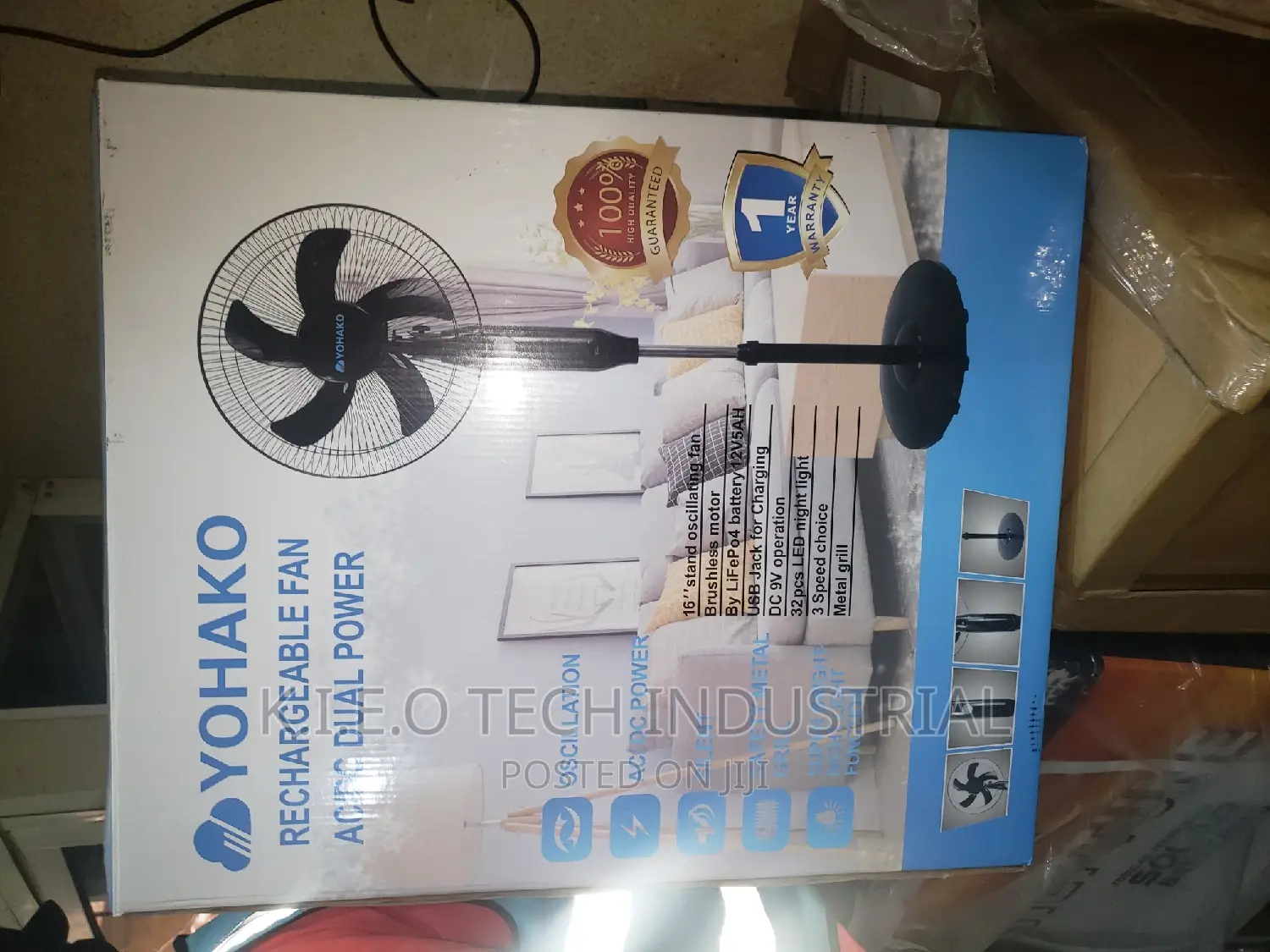 Yohako(Ac/Dc Rechargeable Fan)
