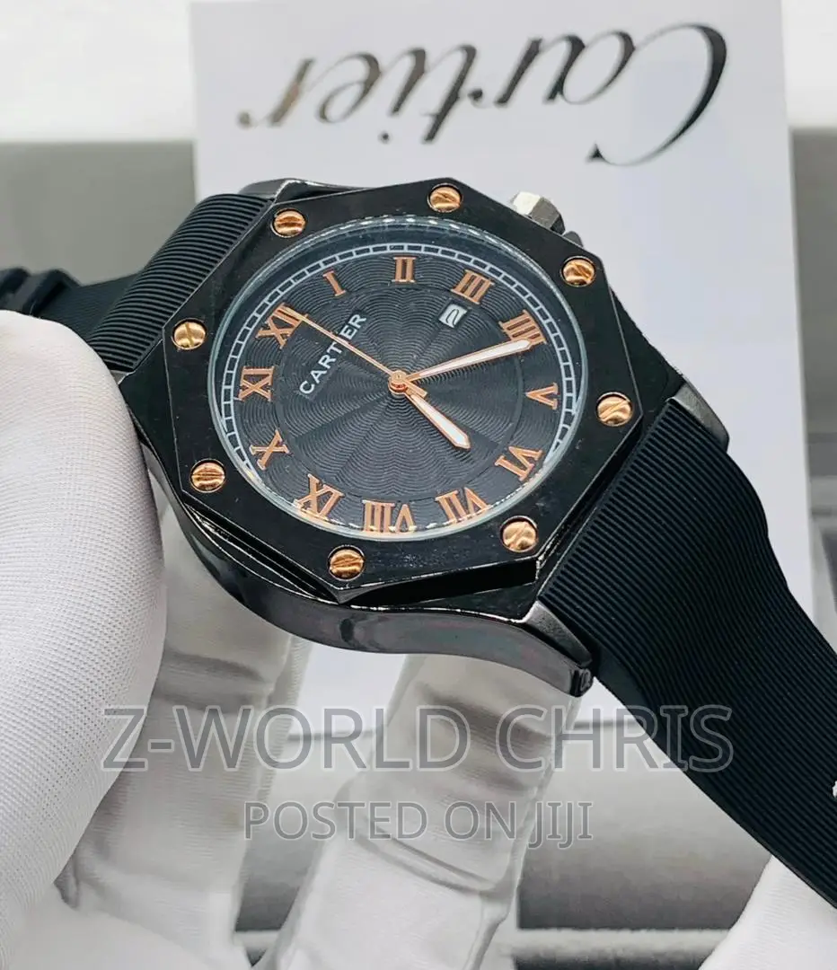 Cartier Octagon Rubber Wristwatch