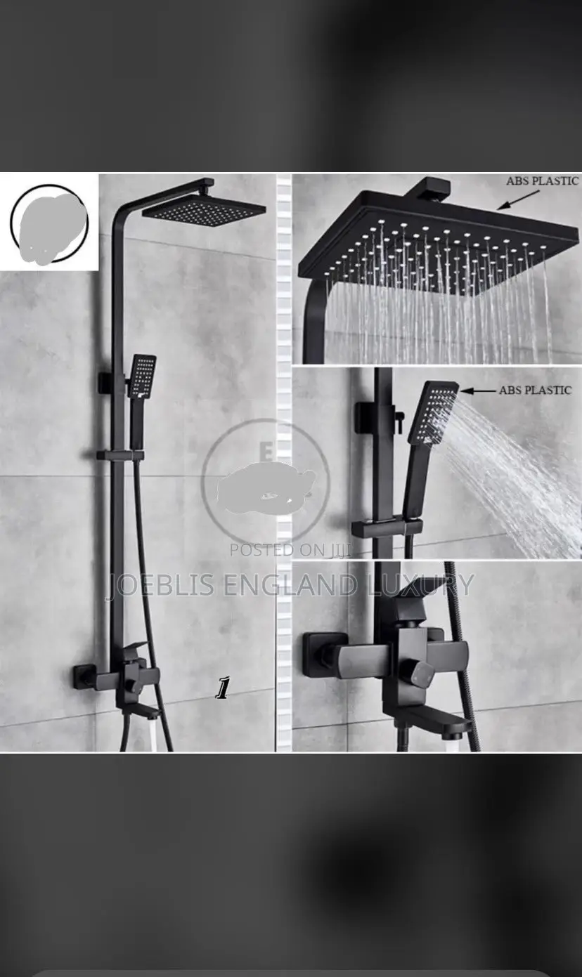 Black Shower Mixer