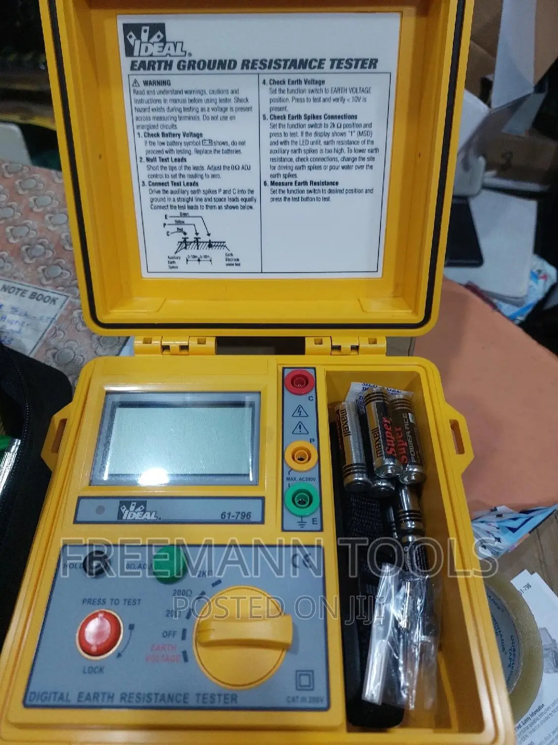 Ideal 61-796 Earth Ground Resistance Tester