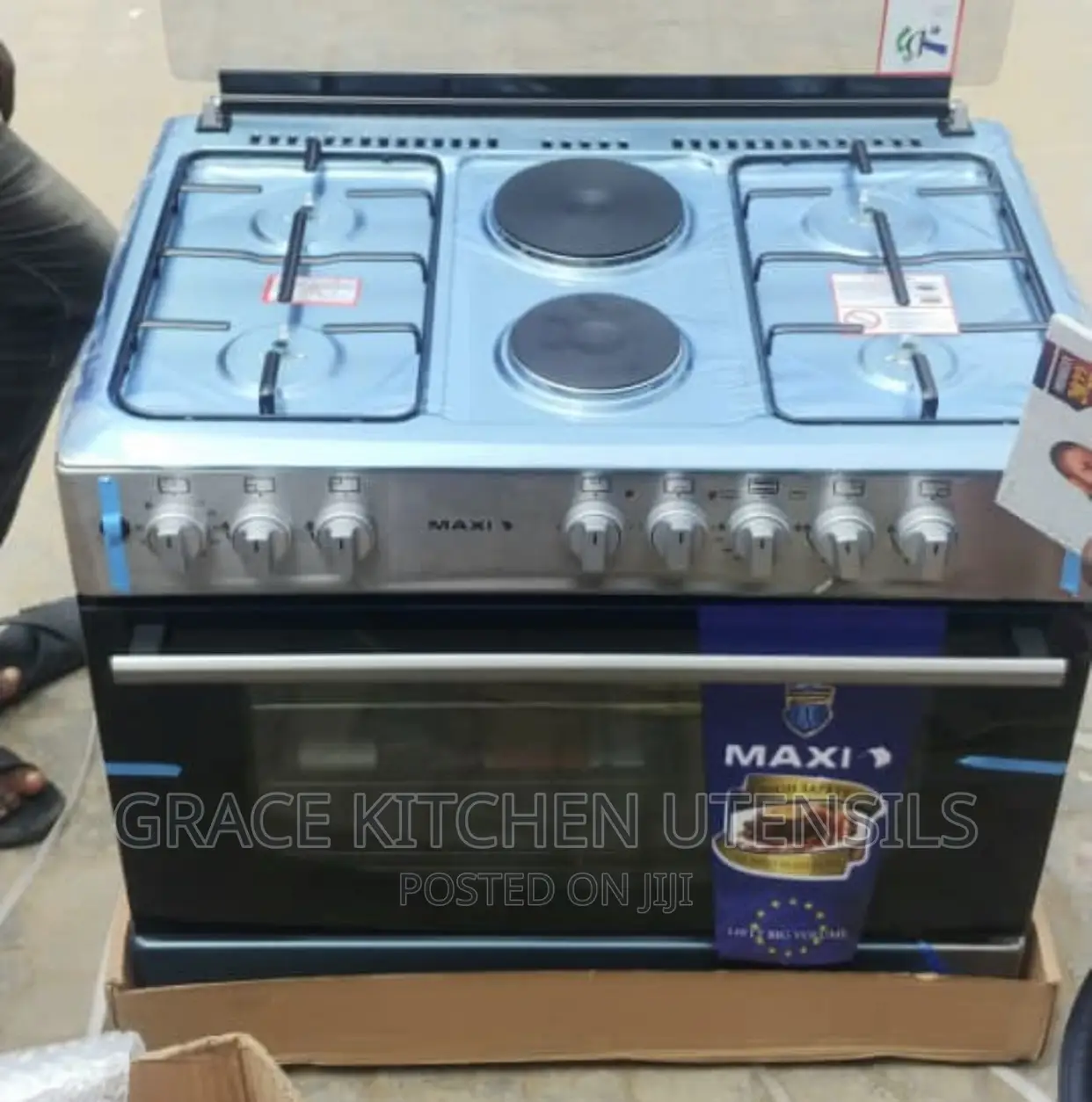 Maxi 60*90 (4+2) Burner Gas Cooker in Ojo Kitchen Appliances, Grace