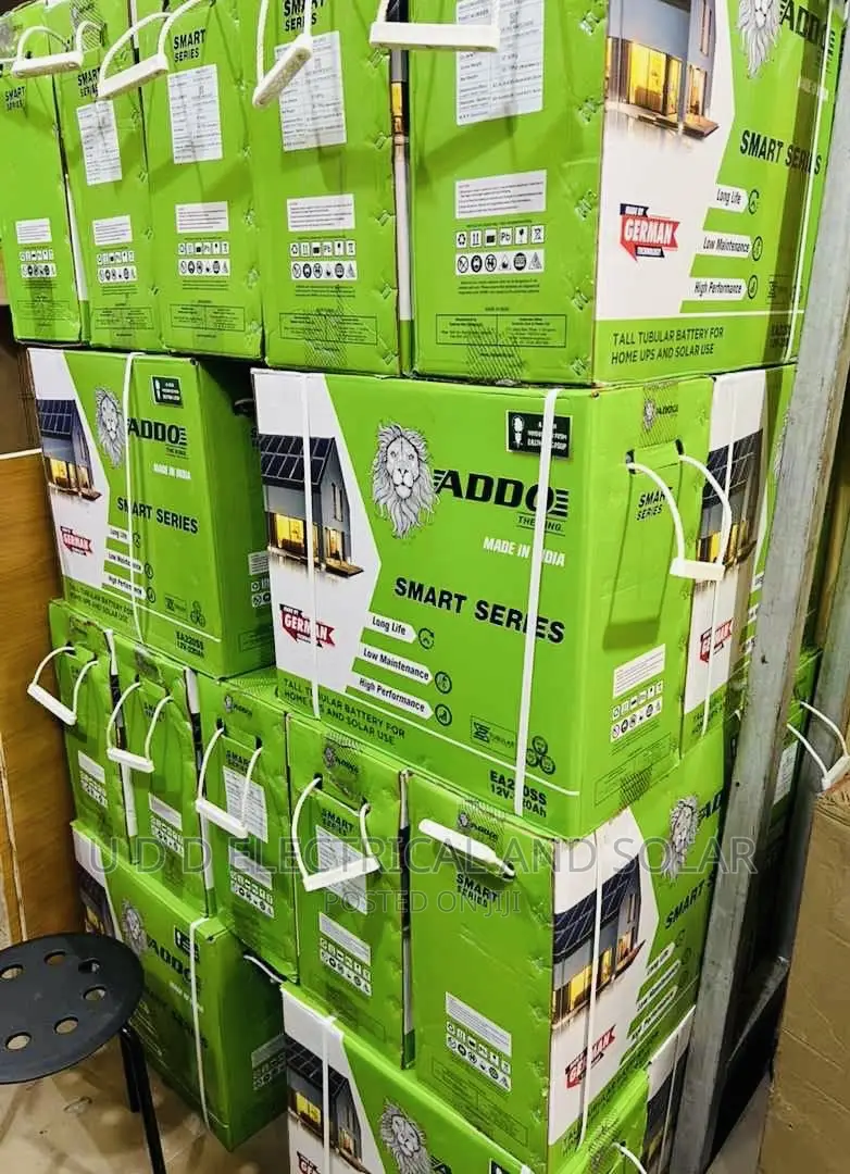 220ahs ADDO India Tubular Battery  Available