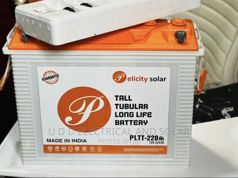 220ahs Pelicitysolar India Tubular Battery Available