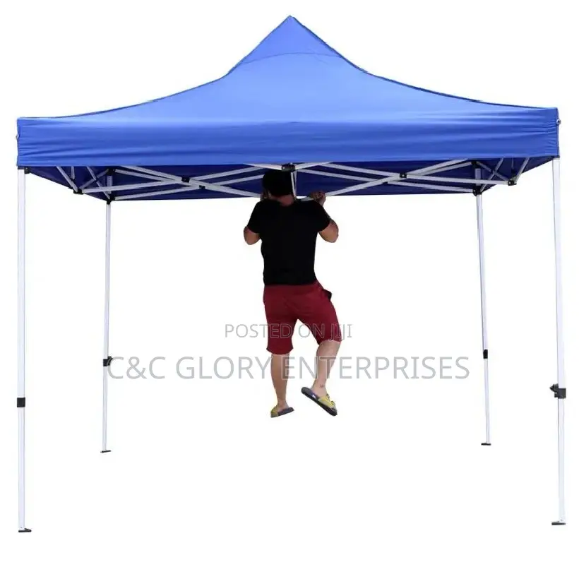 Foldable Canopy 10feet by 10feet (White Pole)