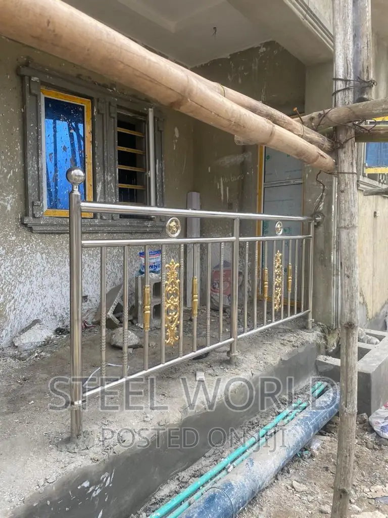 Flower Gold Balustrade Design