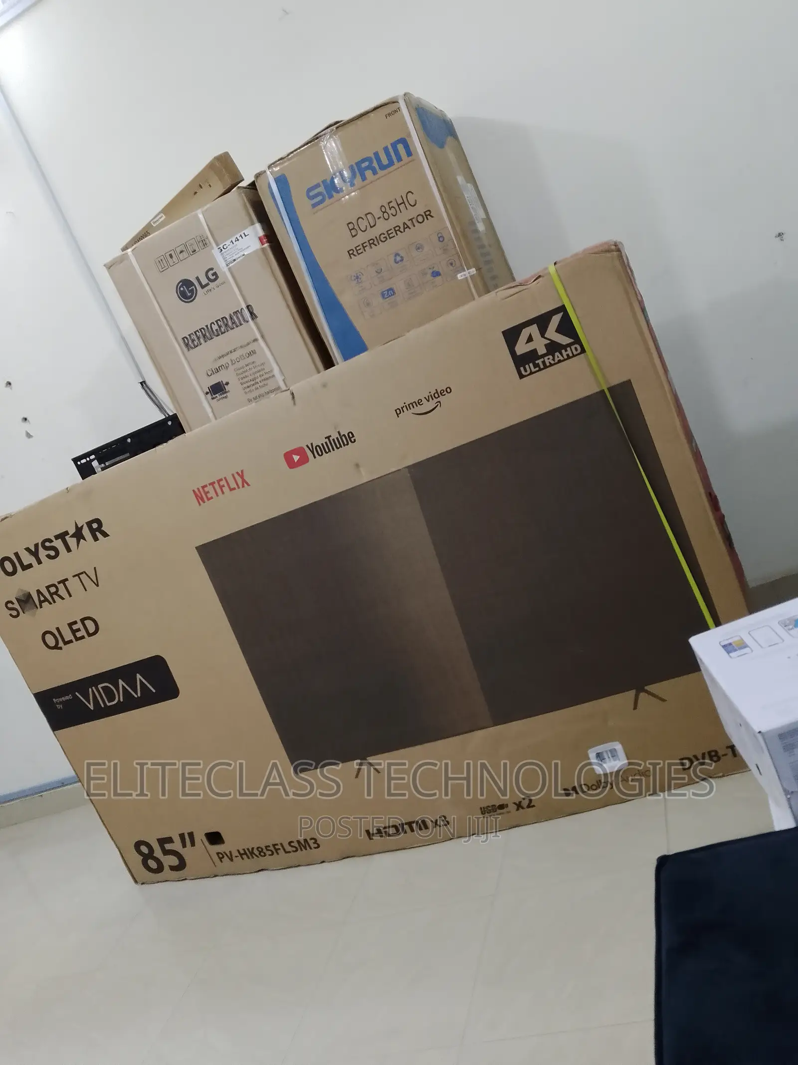 Polystar 85” Smart LED Ultra HD TV With No Frame