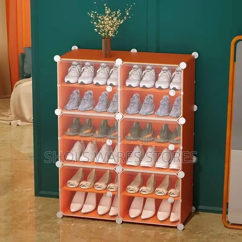 Shoe Rack Storage Cabinet With Doors