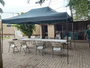 10 by 15 Feet Foldable Canopy Black Pole
