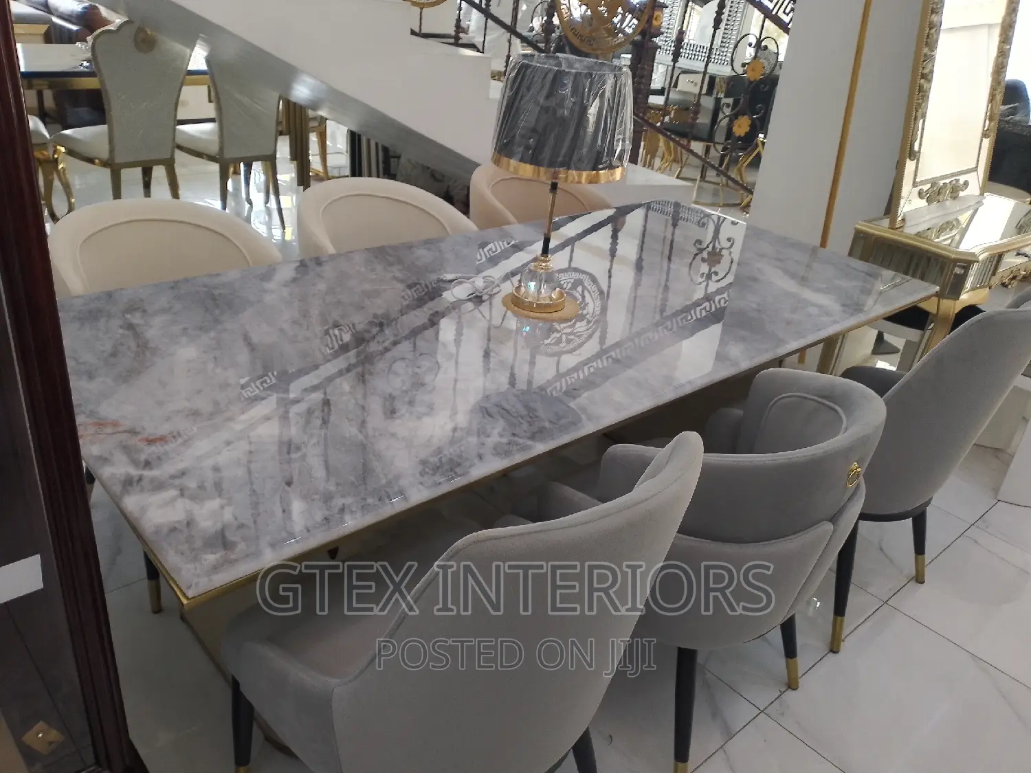 Marble Dinning Table Set
