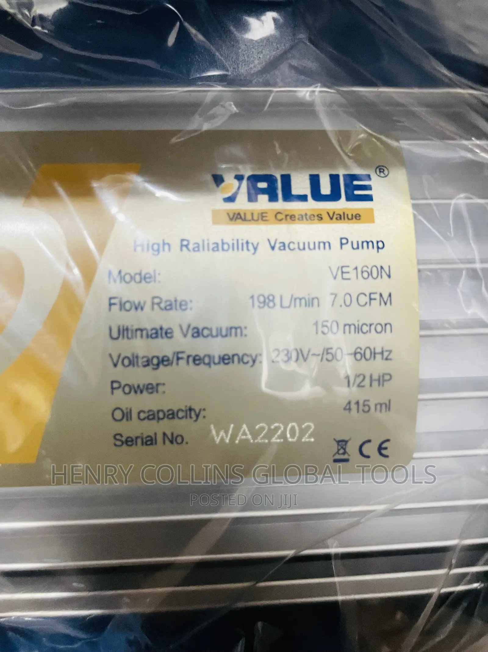 1/2hp Vacuum Pump