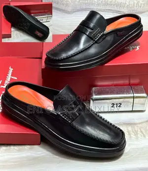Original Luxury Outfit Salvatore Ferragamo Leather Shoes