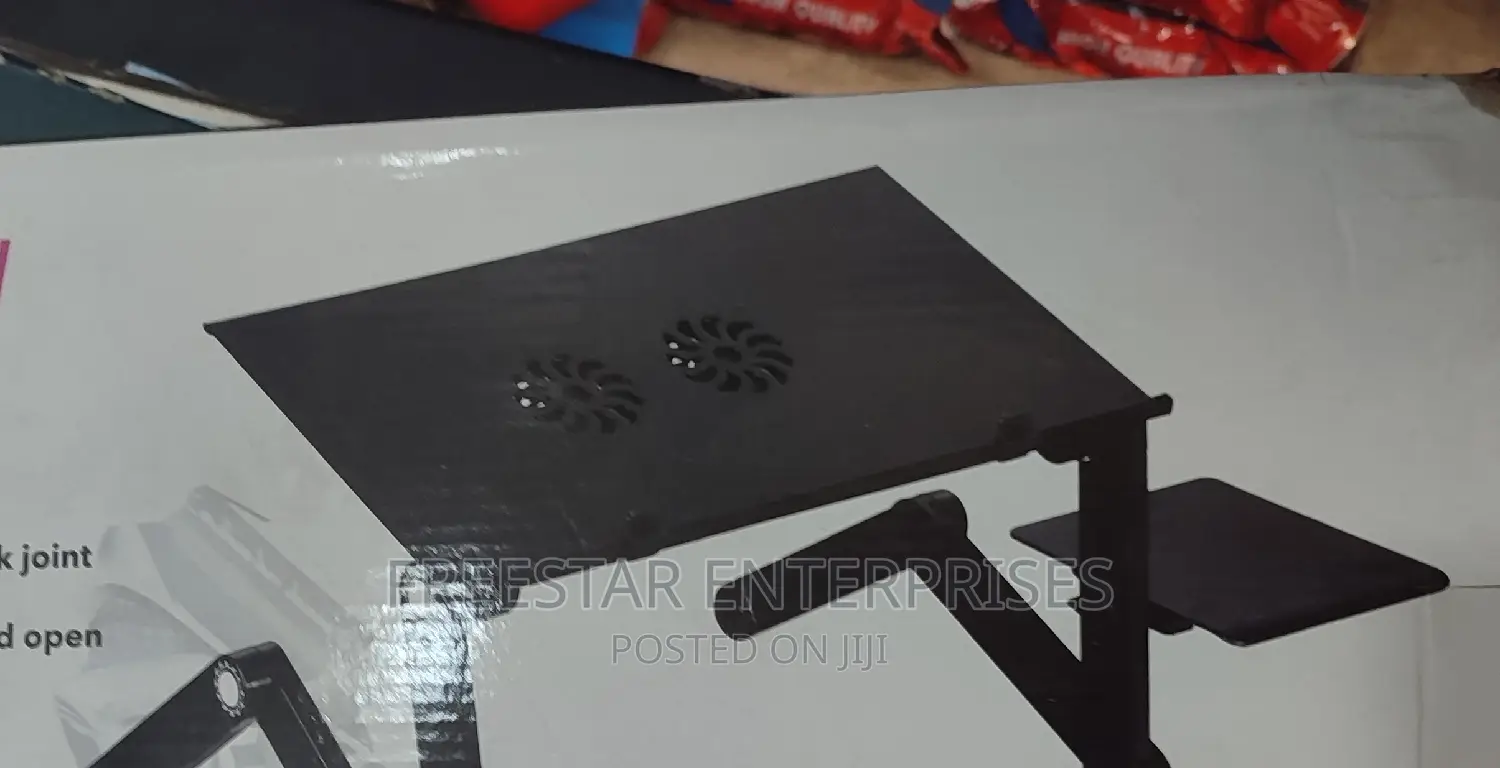 T8 Laptop Stand With Laptop Cooling Pad.