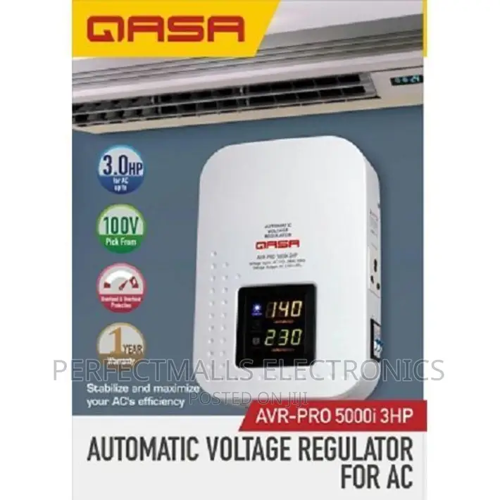 Qasa Wall Mount Stabilizer Avr-Pro 5000 for 3hp Ac