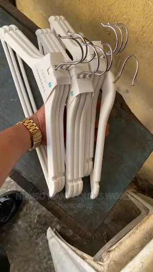 White Ceramic Hangers for Clothes