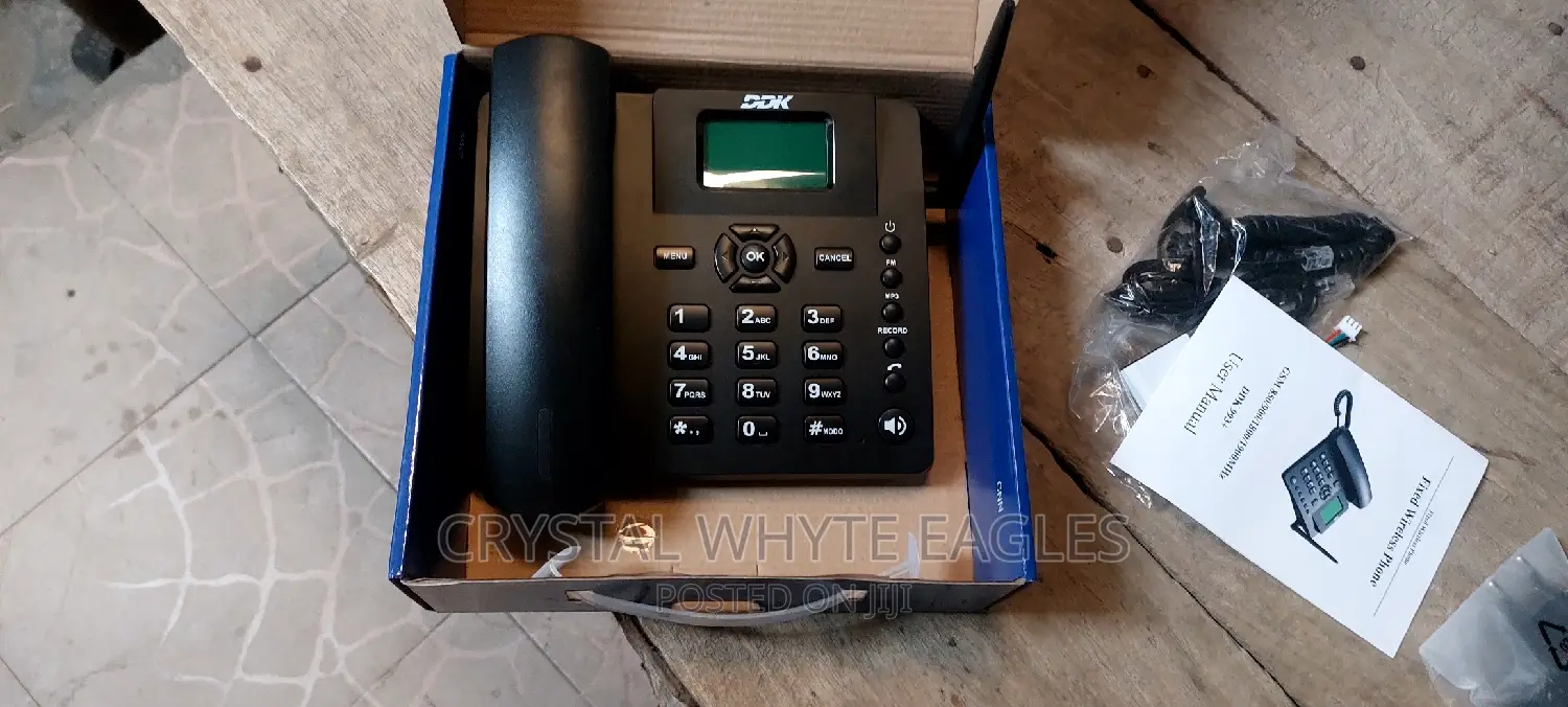 Single SIM GSM Fixed Wireless Phone With Memory Card Slot