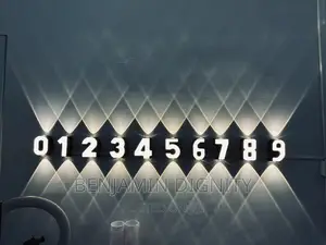 Alphabetical Numbers Designg Wall Lighting