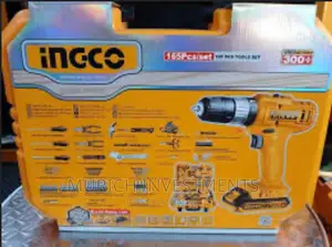Lithium-Ion Impact Drill W/165pcs Tools Set Accessories