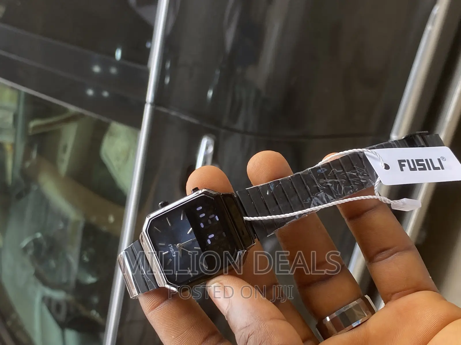 Dual Timer Stainless Steel Unique Wrist Watch