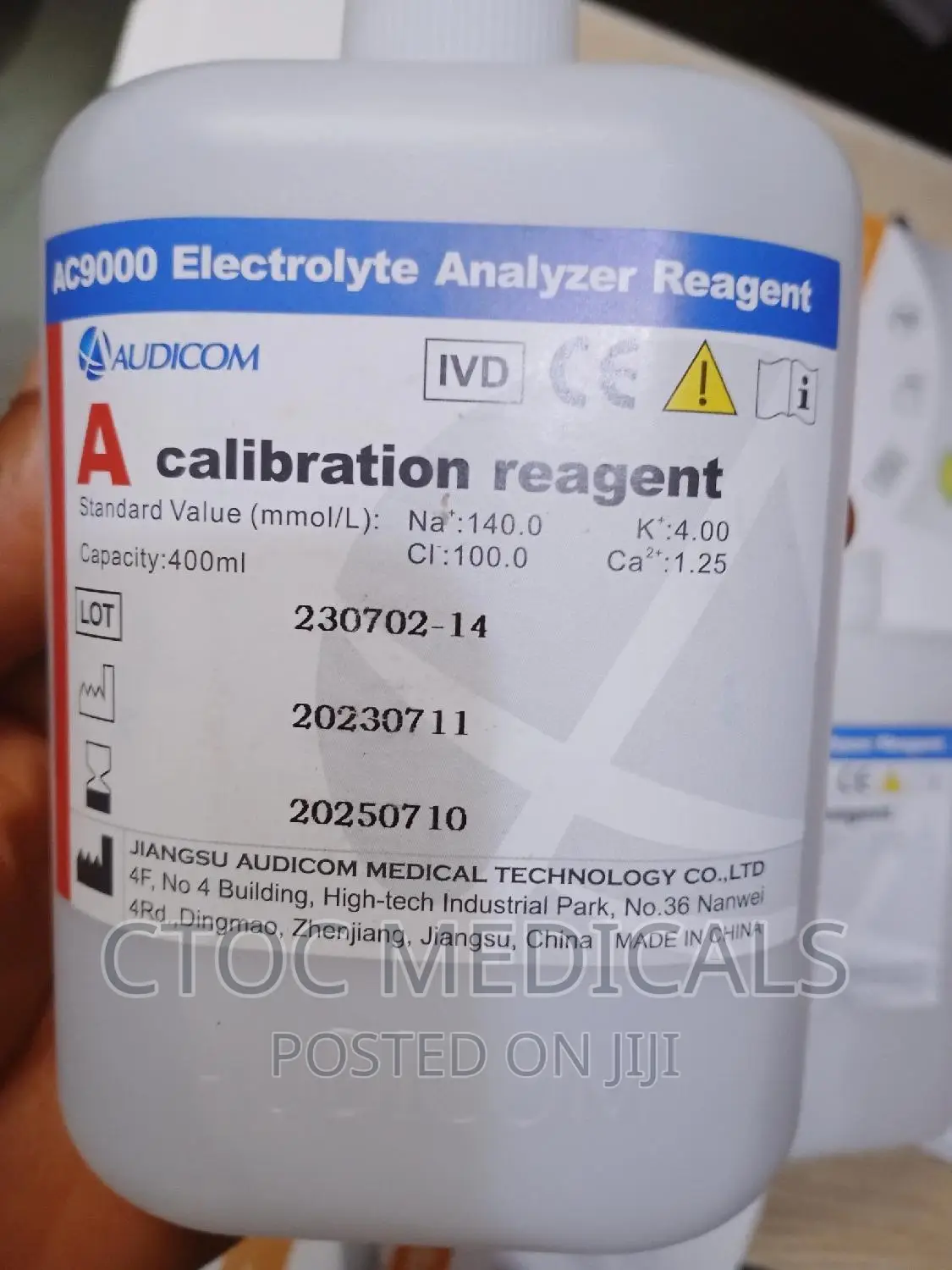 A Calibration Reagent in Lagos Island (Eko) Medical Supplies