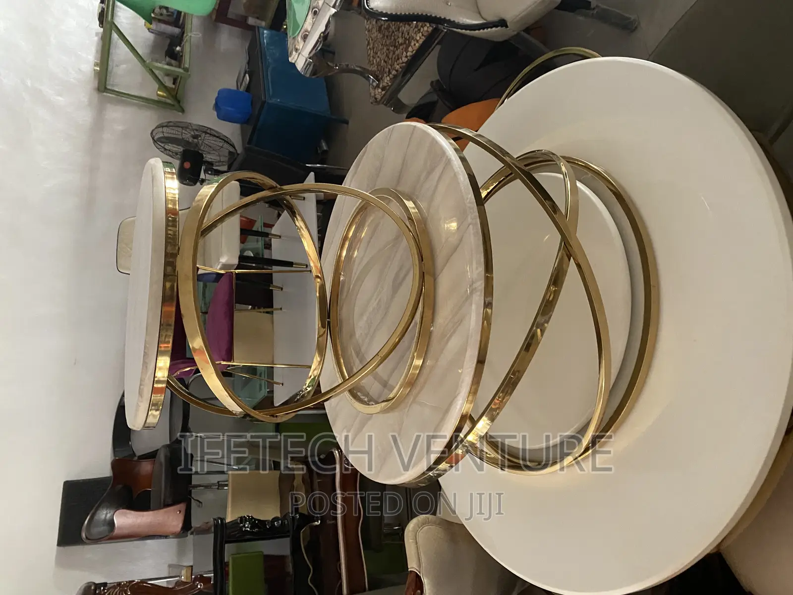 Snake Design Center Table and Side Stools