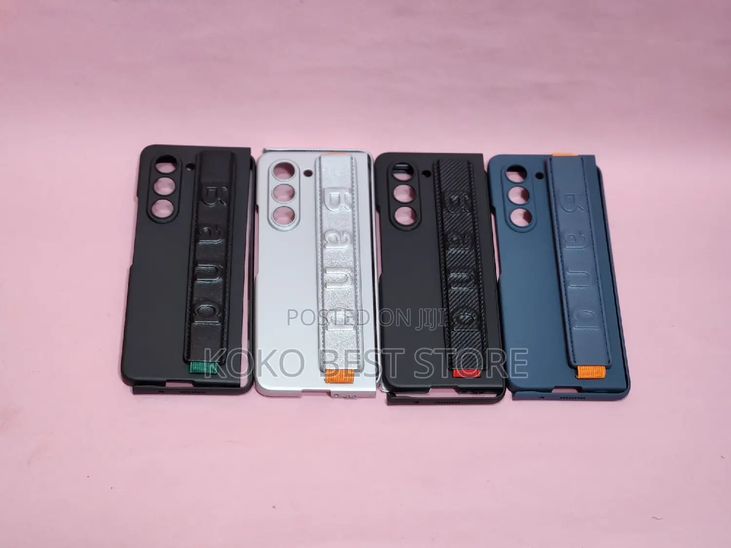 Samsung Galaxy Fold 5 With Strap and Screen Guide