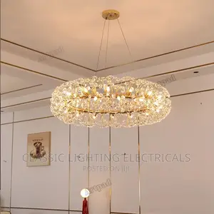 Dandelion Crystal Chandelier Ring Lighting for Living Room L
