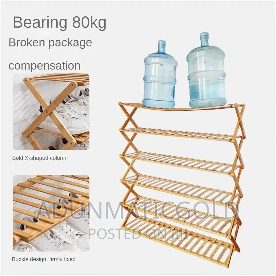 Collasapable Wooden Shoe Rack