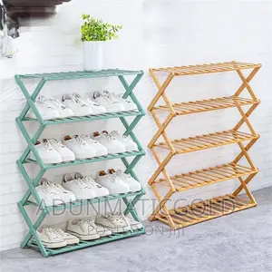Collasapable Wooden Shoe Rack
