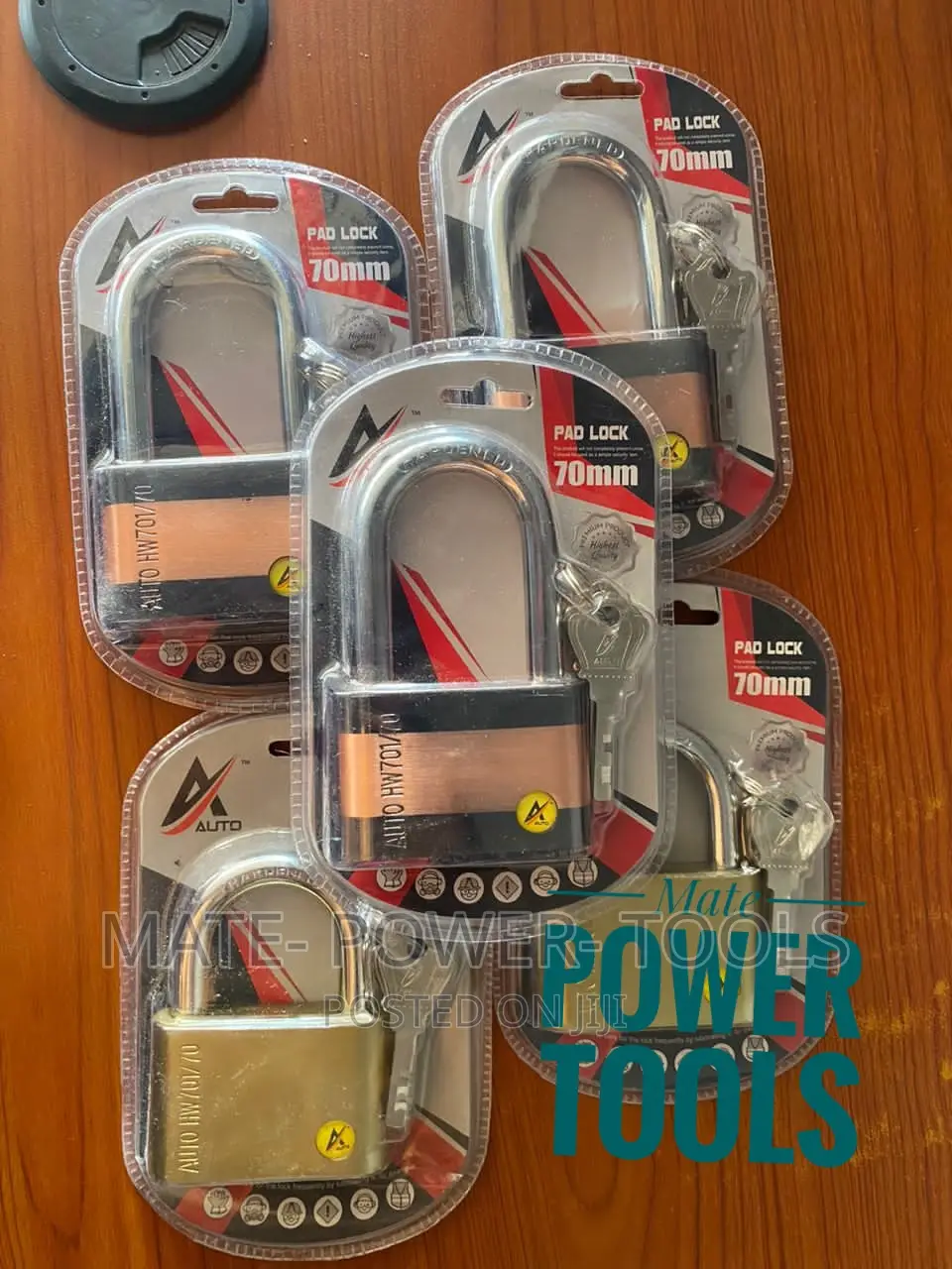 Auto Top Security Padlock 70mm