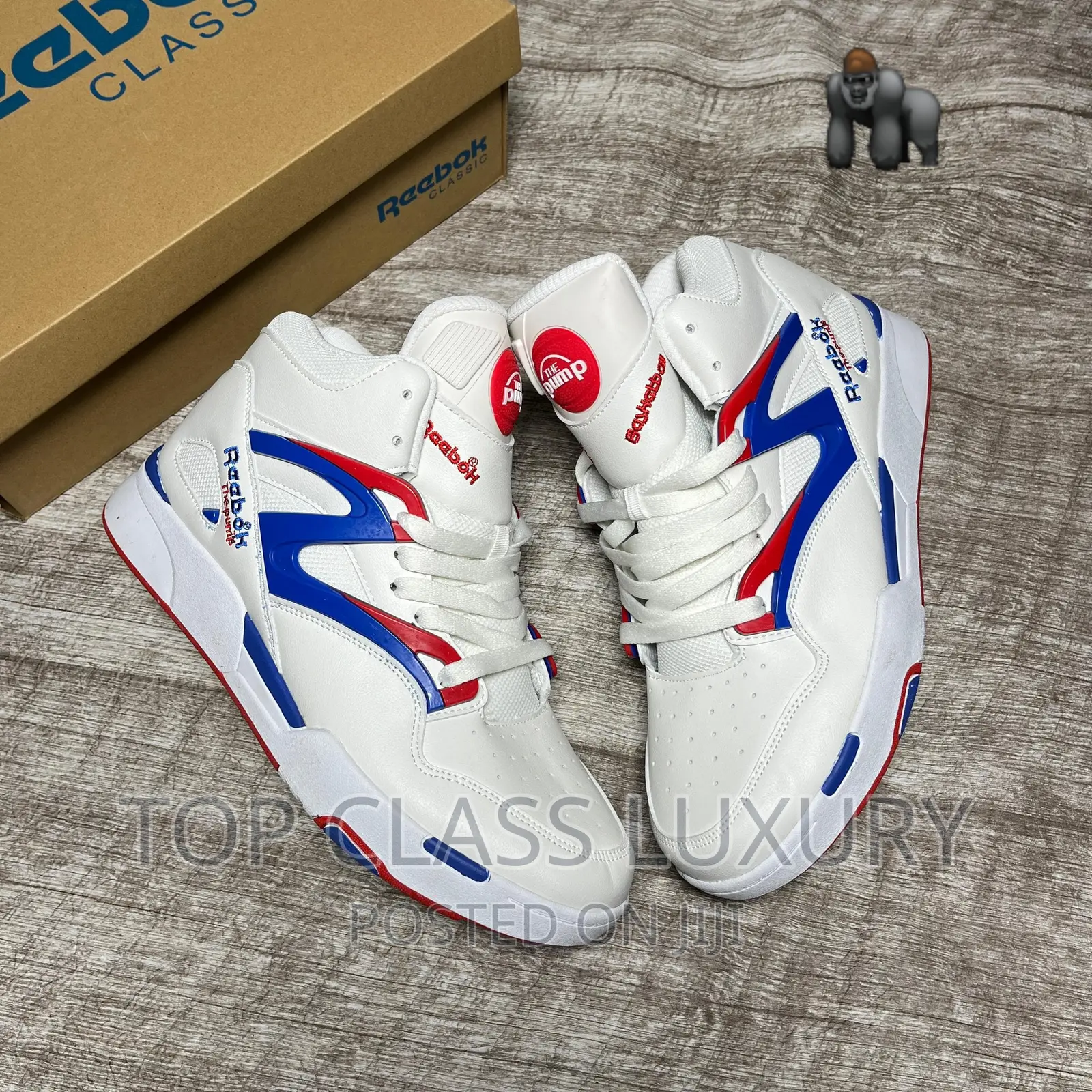 Reebok Pump Omni Zone Chalk/Vector Blue/Vector Red