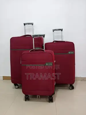 3 Set Red Wine Color Travel Luggage