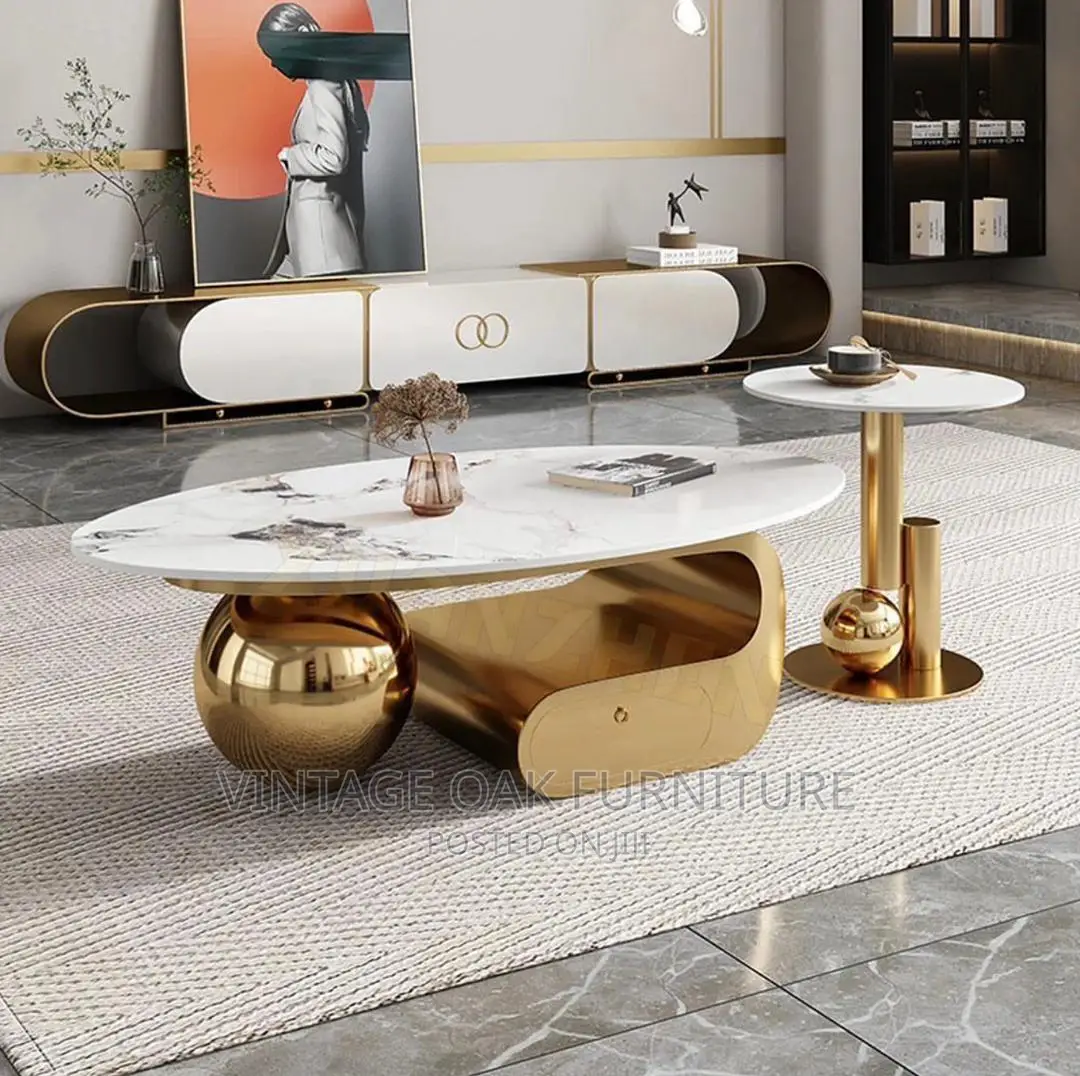 New Modern Luxury Centre Table With Side Tabe