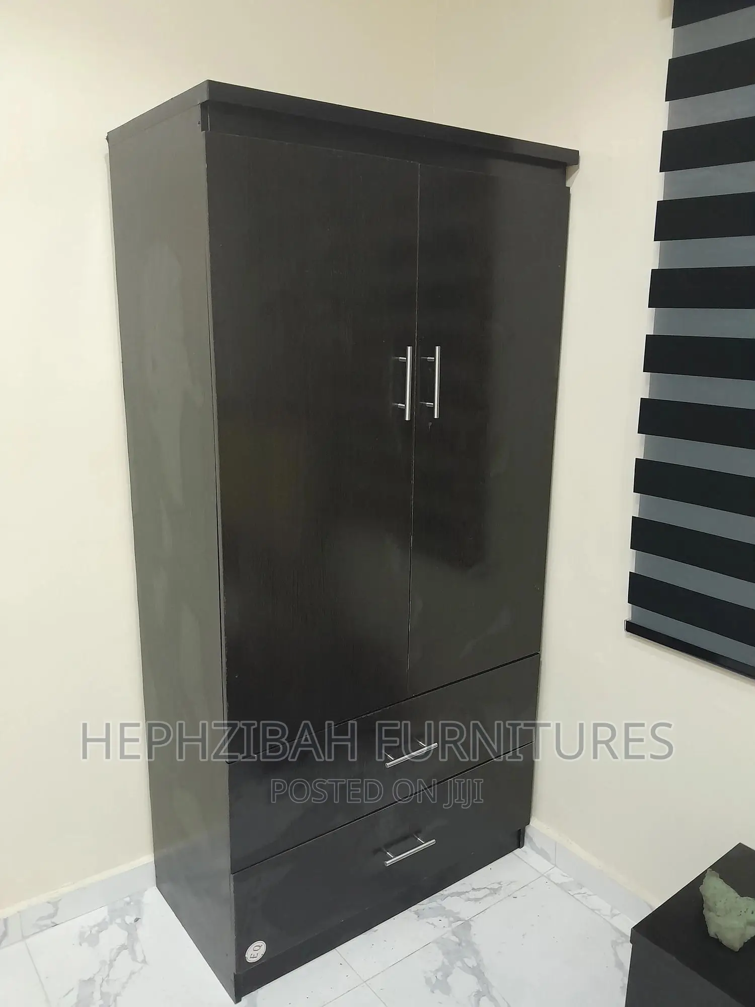 3ft X 6ft Black Wardrobe