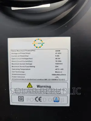 400W Allblack Solar Panel