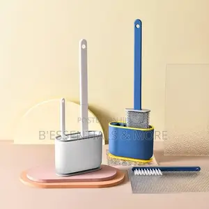 3 in 1 Silicone Toilet Brush Set ( Wall Mounted)
