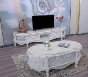 New Modern Gold Tv Stand With Centre Table