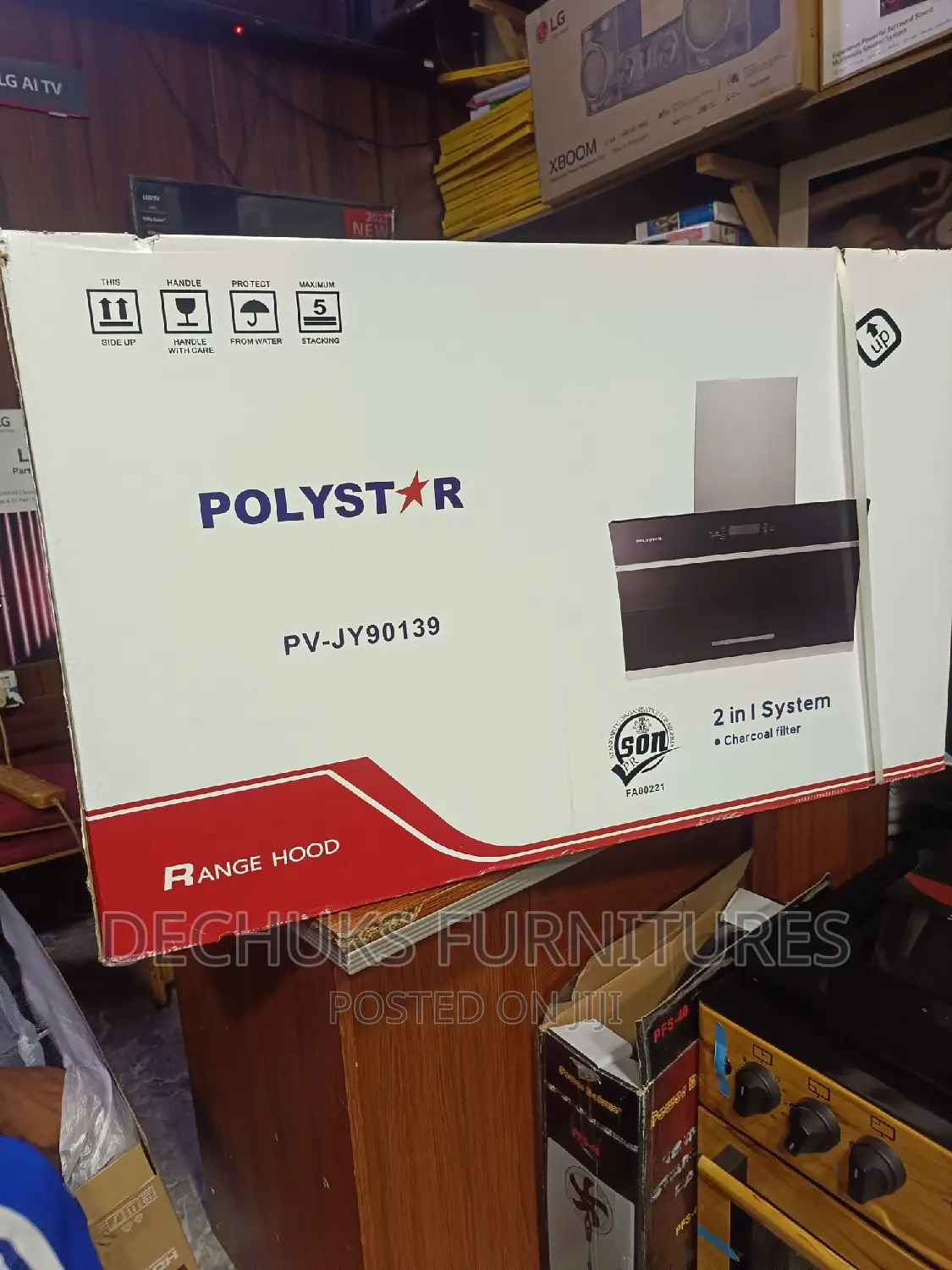Polystar 90CM Charcoal Filter/Rangehood With Handwave Sensor