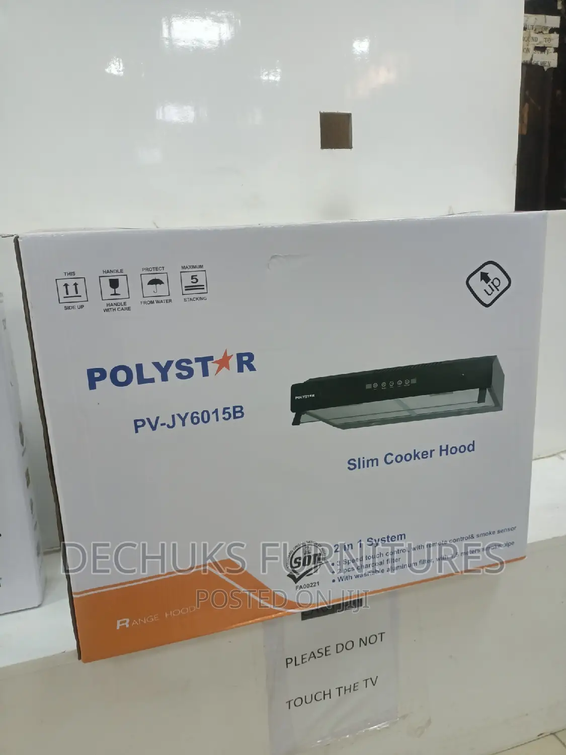 BRAND NEW Polystar 60cm Digital Cooker Hood Hand Wave Sensor