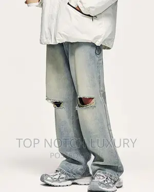 High Quality Luxury Designer Baggy Jeans