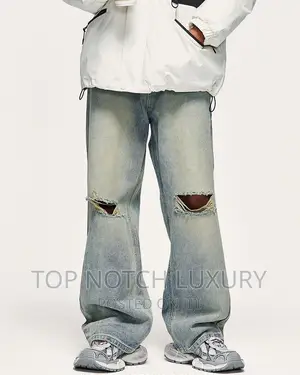 High Quality Luxury Designer Baggy Jeans