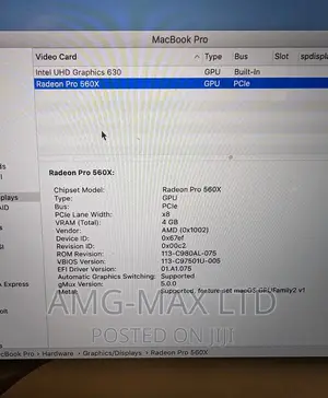 Laptop Apple MacBook Pro 2019 32GB Intel Core I9 SSD 512GB